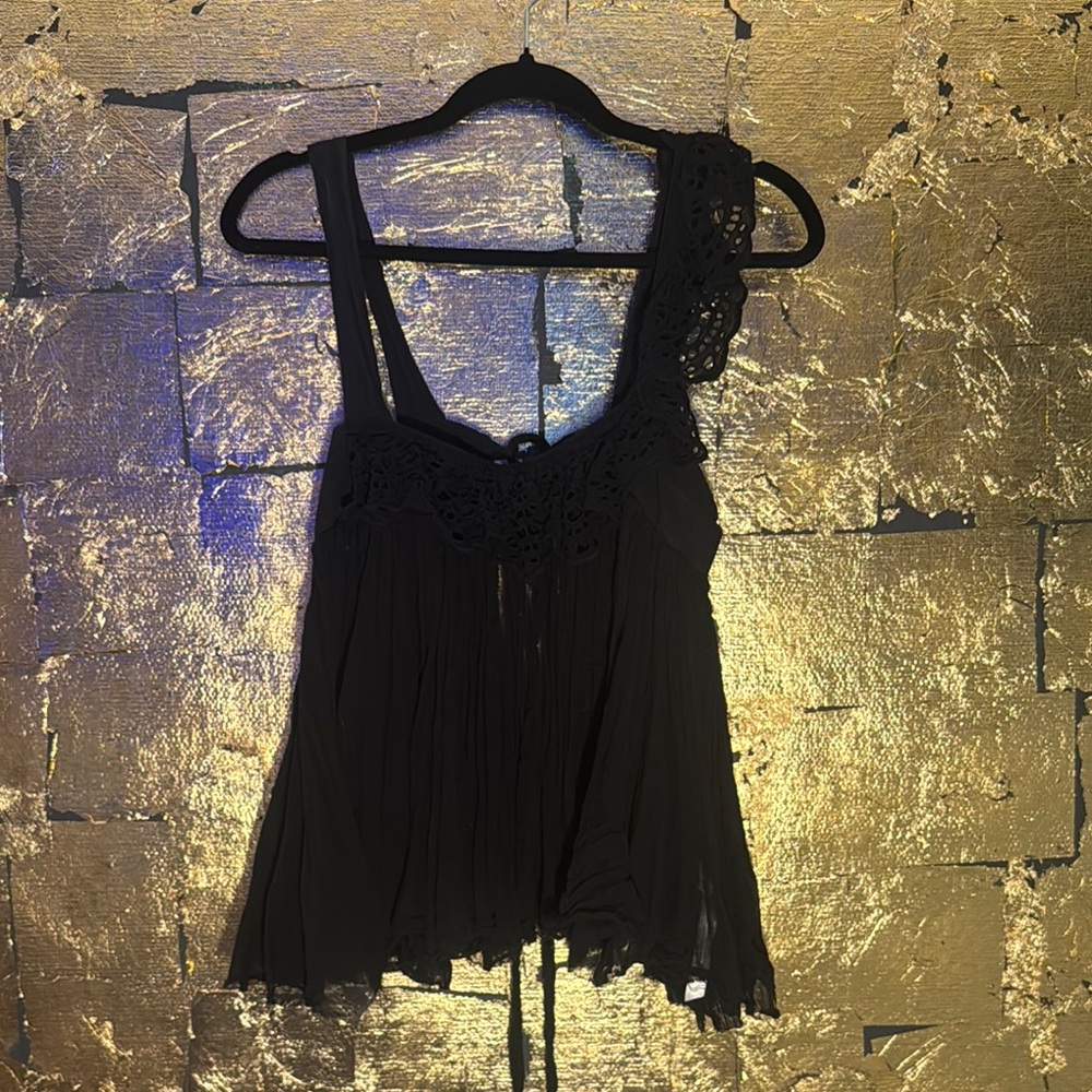 Elegant Black Free People Tank